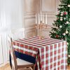 Dress Stewart tartan tablecloth with velvet edge - Image 3