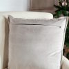 Beige velvet pillow cover - Image 4