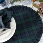 Black Stewart tartan placemats