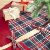 Black Stewart tartan tree skirt with velvet edge - Image 4