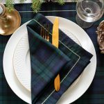 Black Watch tartan napkins