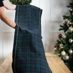 Black Watch tartan table runner with trim