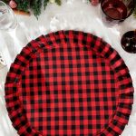 Buffalo plaid placemats