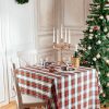 Dress Stewart tartan tablecloth with velvet edge
