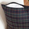 Green and brown tartan pillow cover - Image 3