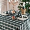 Green tartan tablecloth - Image 3