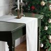 Light gray velvet table runner - Image 3
