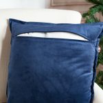 Navy Velvet pillow cover