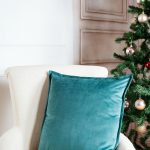 See green Velvet pillow cover